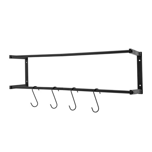 JOYDING Wall Mounted Bathroom Towel Rack Bath Towel Holder with 4 Hooks